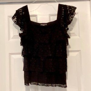 Apt. 9 Black Lace Blouse